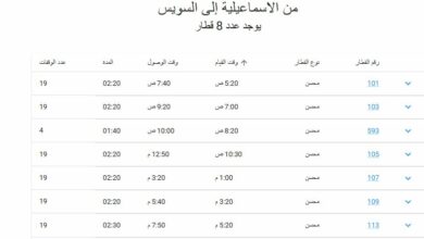 Photo of مواعيد قطارات الاسماعيلية السويس والعكس السويس الاسماعيلية 2025